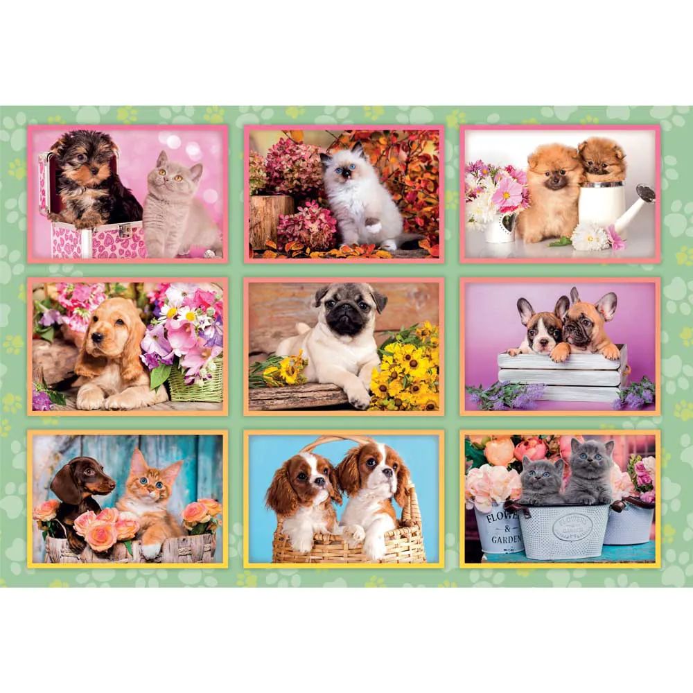 Puzzle 180 piese Clementoni Puppies Collection 29788 - poza 2