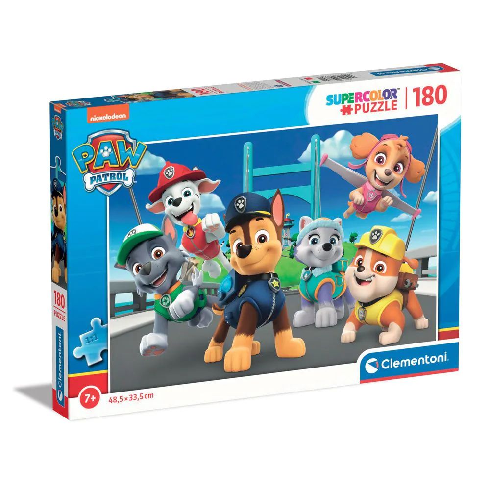 Puzzle 180 piese Clementoni Supercolor Patrula Catelusilor 29780 - poza 1