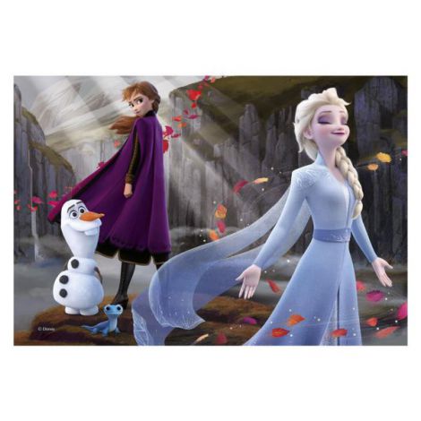 Puzzle 2 in 1 - frozen ii (77 piese) - poza 3