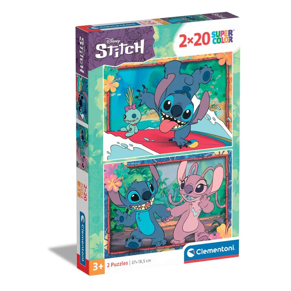 Puzzle 2 x 20 piese Clementoni Stitch 24809 - poza 1