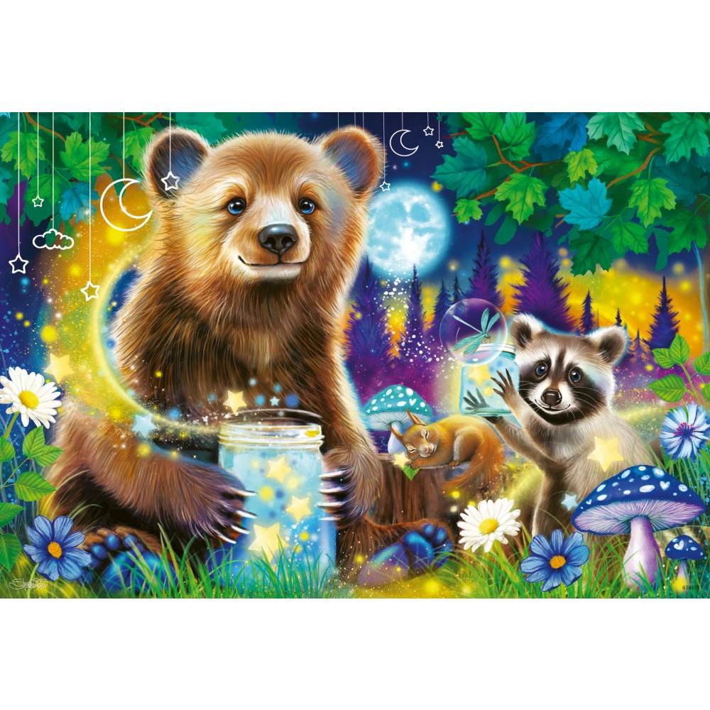 Puzzle 2 x 24 piese Ravensburger Prietenii dragalasi ai padurii - poza 3