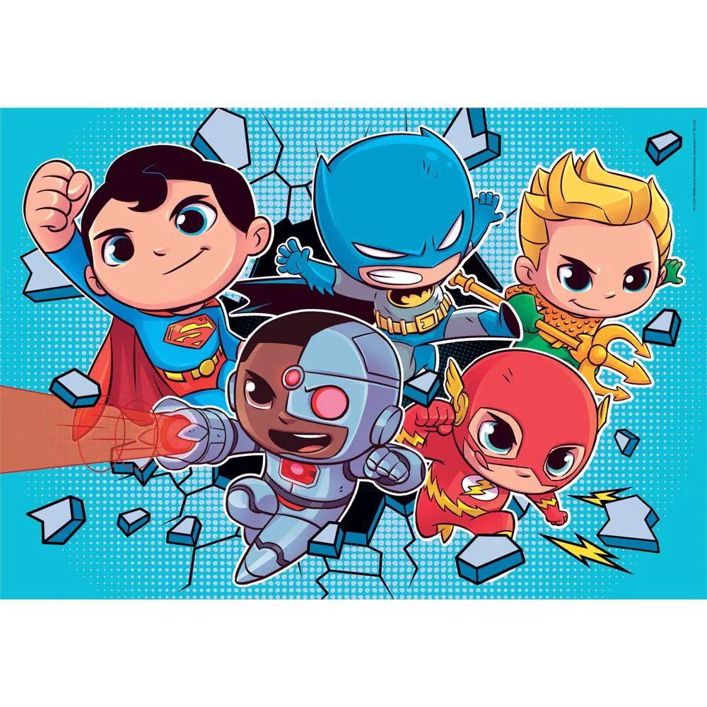Puzzle 2 x 60 piese Clementoni DC Comics Super Friends 21624 - poza 2