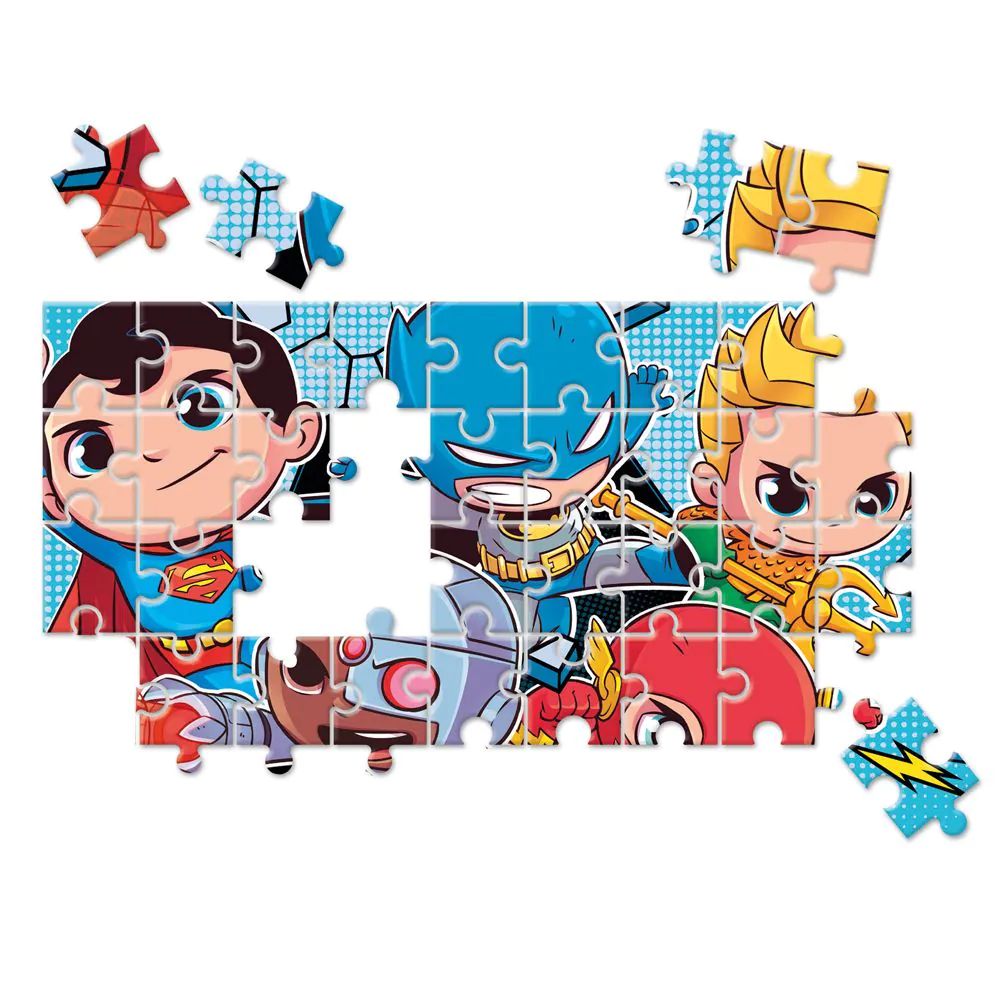 Puzzle 2 x 60 piese Clementoni DC Comics Super Friends 21624 - poza 5