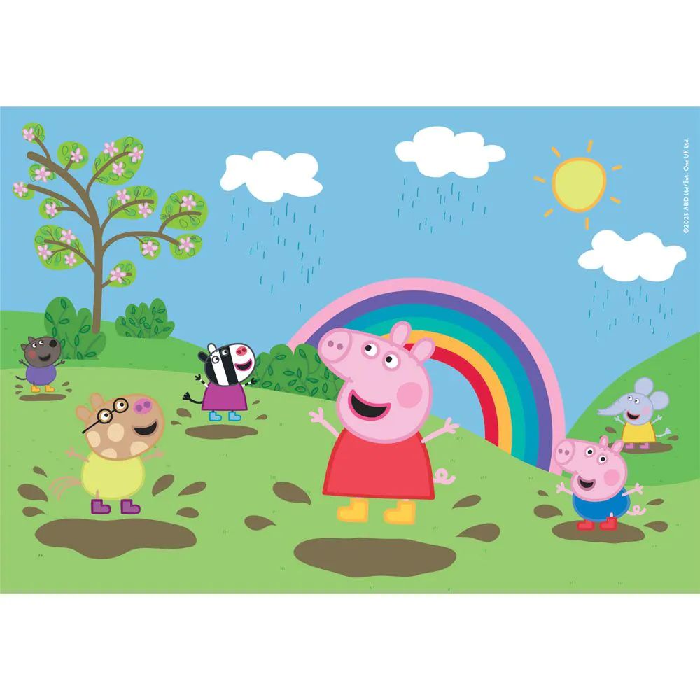 Puzzle 2 x 60 piese Clementoni Peppa Pig 21622 - poza 2
