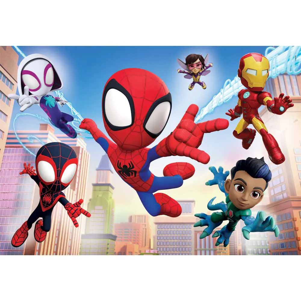 Puzzle 2 x 60 piese Clementoni Spidey and His Amazing Friends 21625 - poza 3