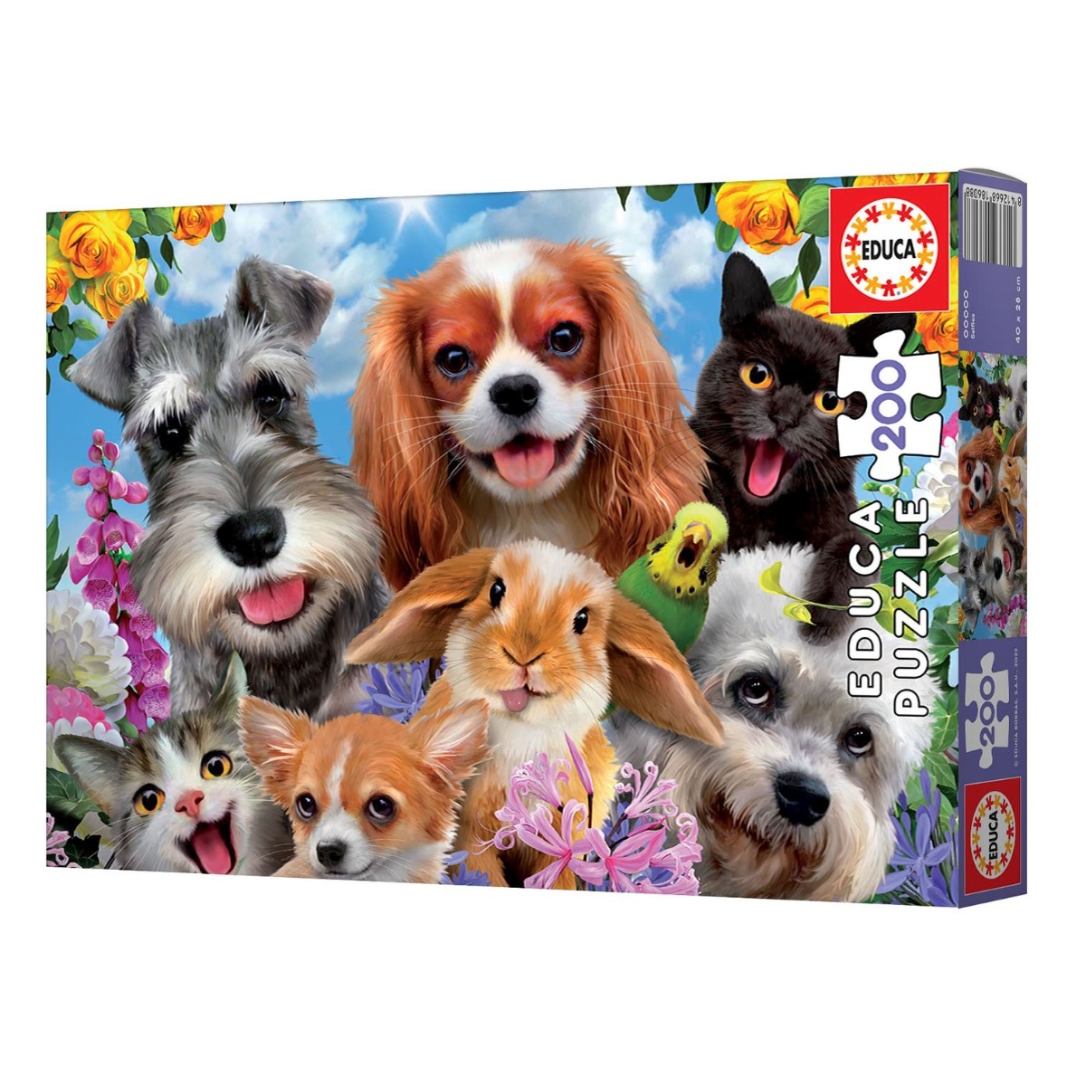 Puzzle 200 piese Educa Parada Catelusilor - poza 1