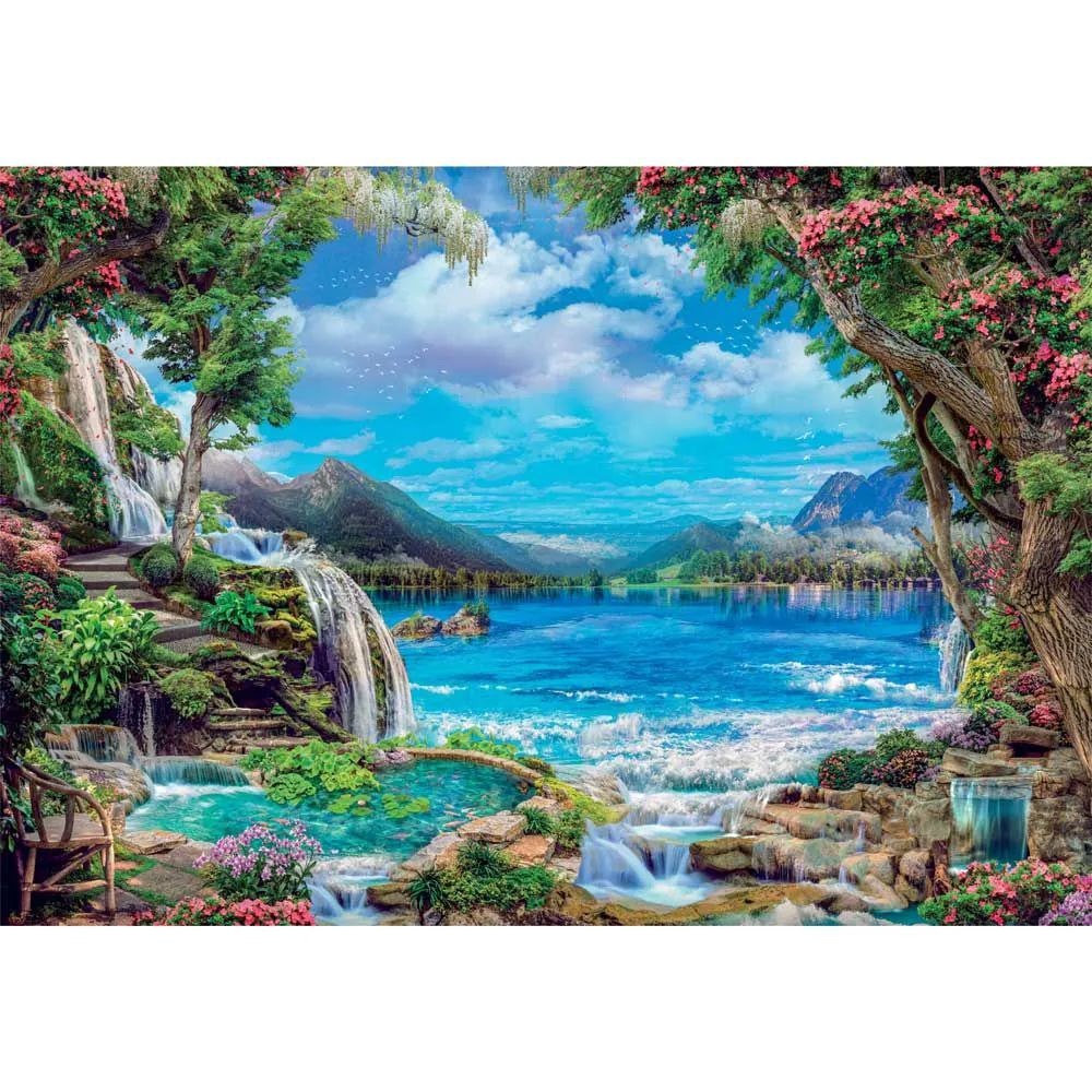 Puzzle 2000 piese Clementoni High Quality Collection Paradise 32573 - poza 2
