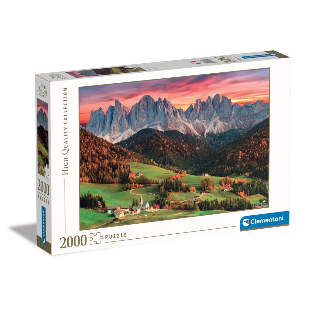 Puzzle 2000 piese Clementoni High Quality Collection Val Di Funes - poza 1