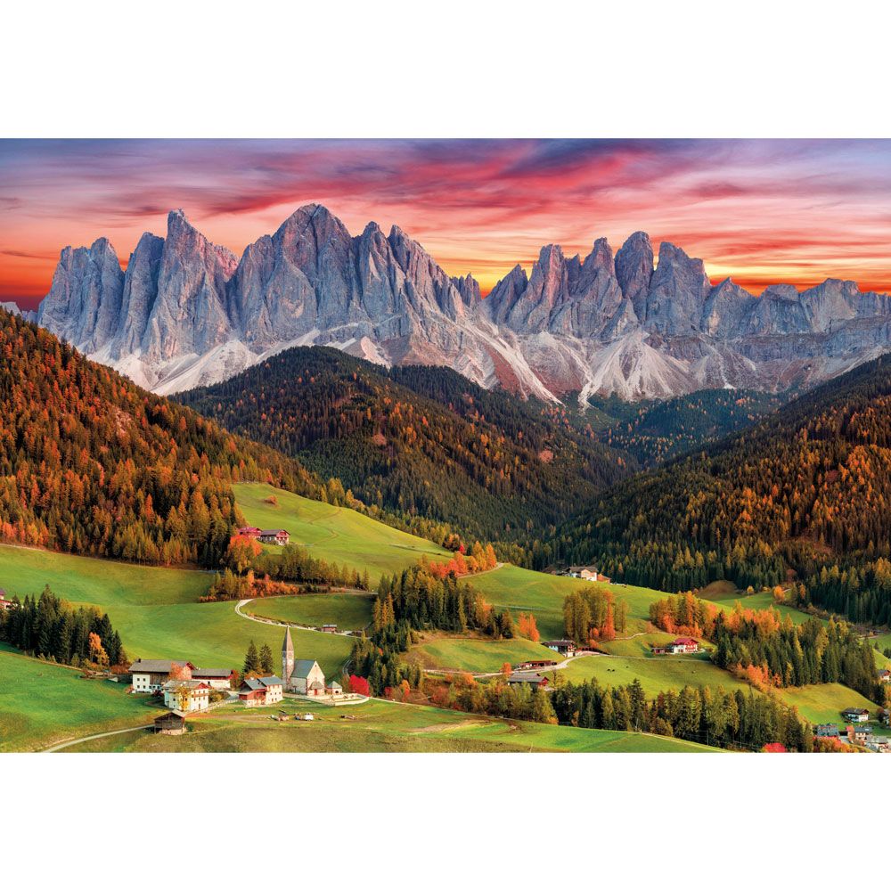 Puzzle 2000 piese Clementoni High Quality Collection Val Di Funes - poza 2