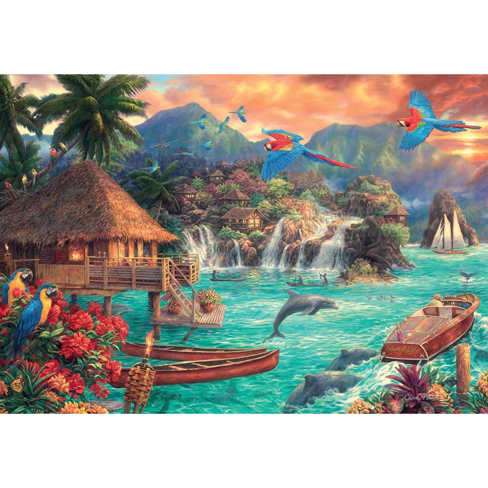 Puzzle 2000 piese Clementoni Island Life - poza 2