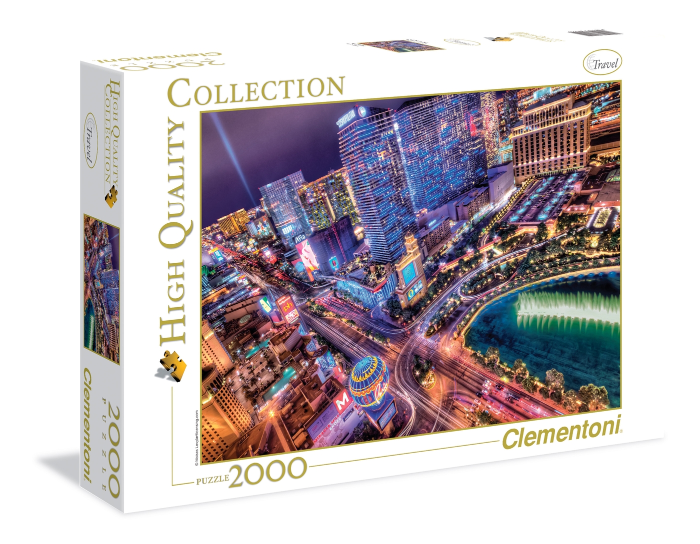 Puzzle 2000 piese Clementoni Las Vegas - poza 1