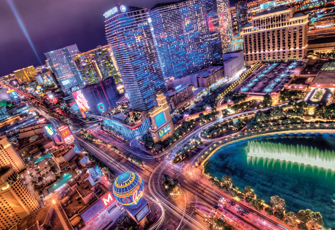 Puzzle 2000 piese Clementoni Las Vegas - poza 2