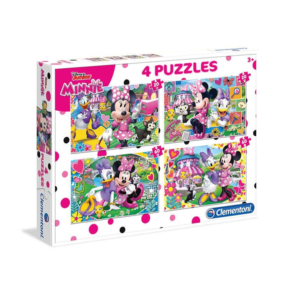 Puzzle 2x20+2x60 piese Minnie - poza 1