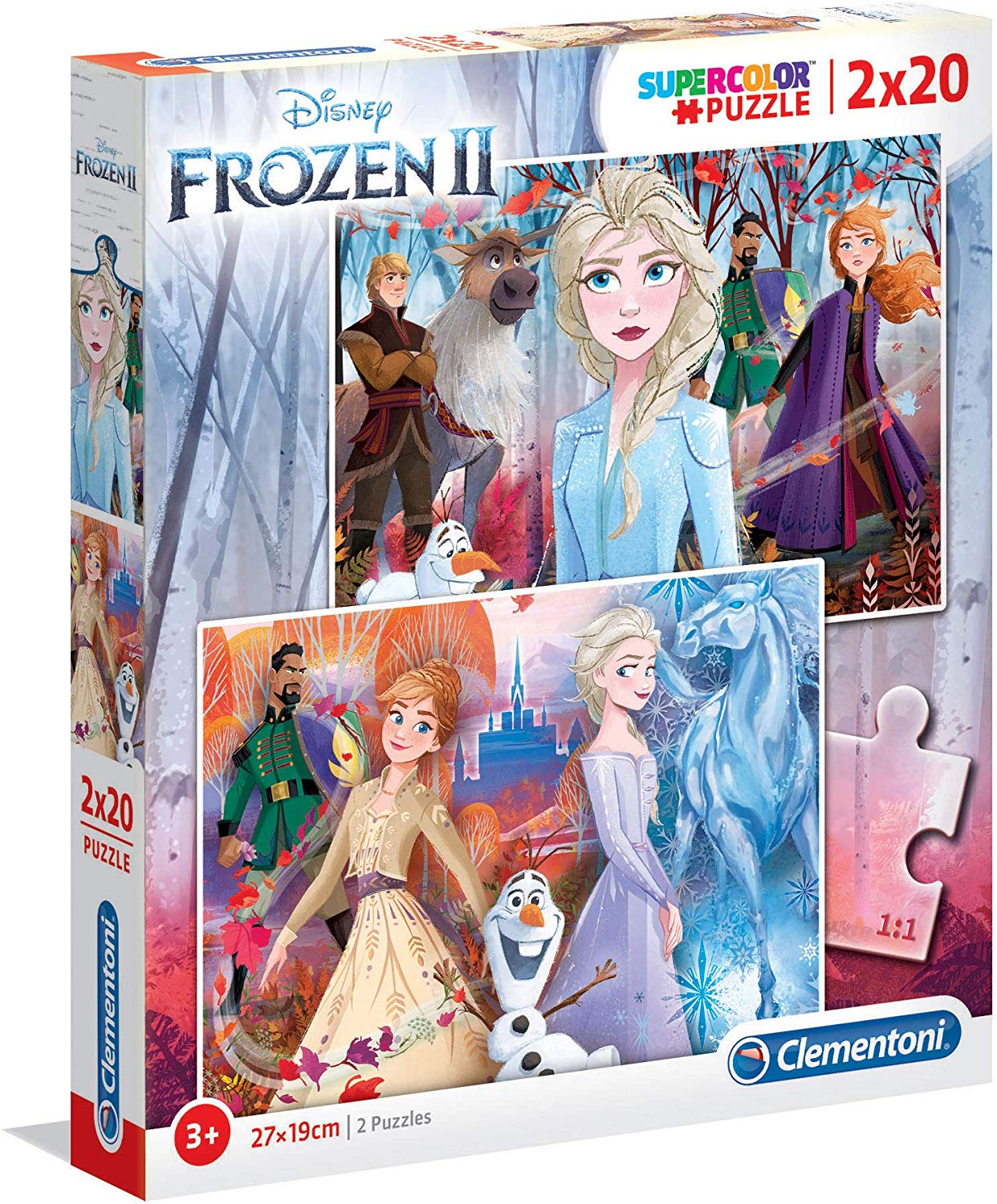 Puzzle 2x20 piese Clementoni Frozen - poza 1