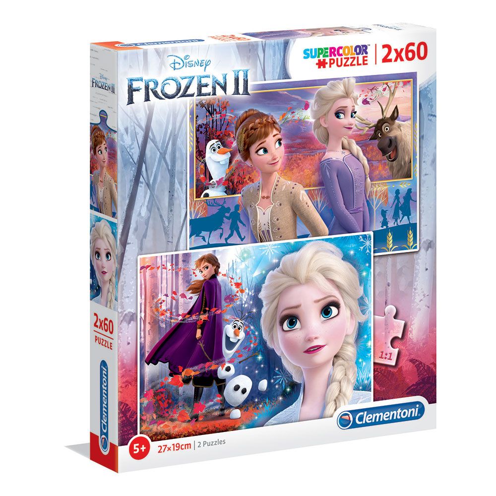 Puzzle 2x60 piese Clementoni Frozen 2 - poza 1