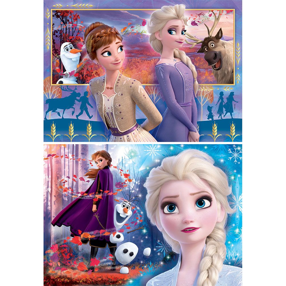 Puzzle 2x60 piese Clementoni Frozen 2 - poza 2