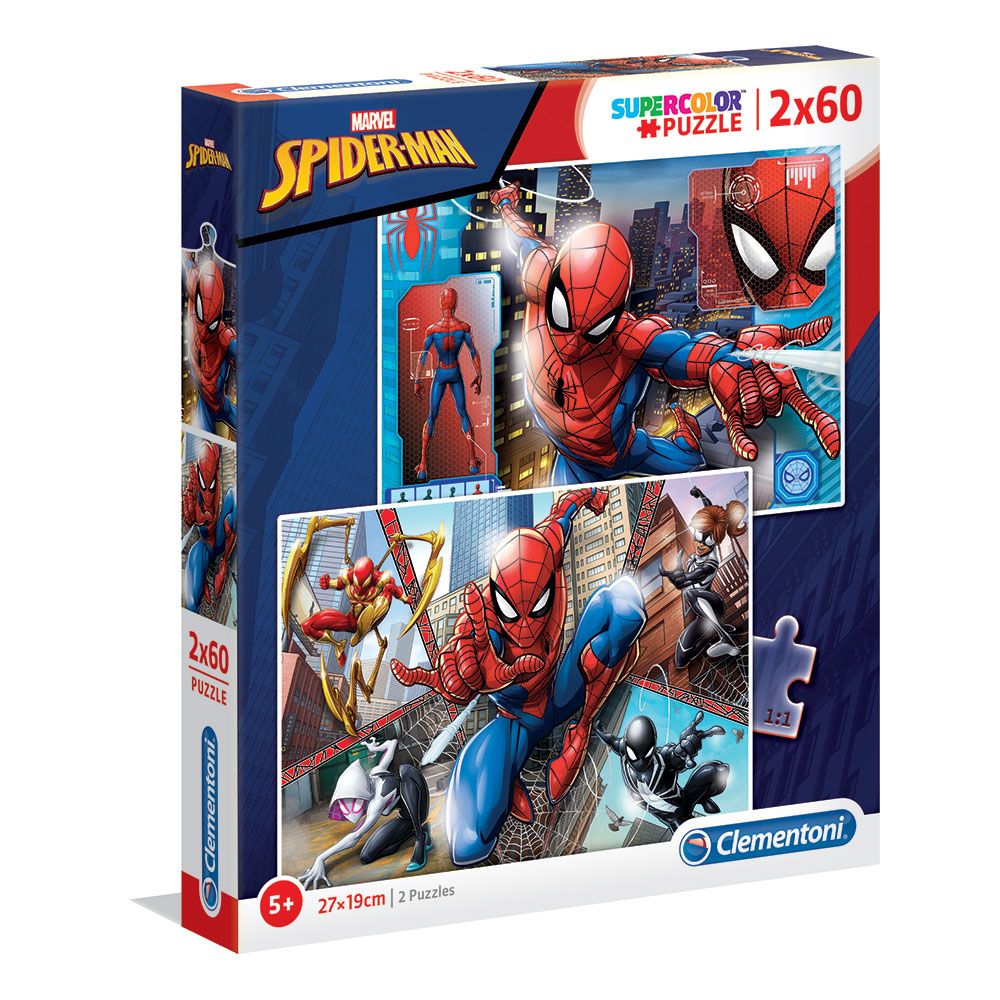 Puzzle 2x60 piese Clementoni Spiderman - poza 1