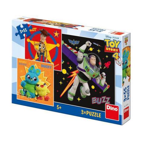 Puzzle 3 in 1 - toy story 4 (55 piese) - poza 1