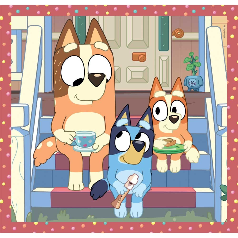 Puzzle 3 x 48 piese Clementoni Bluey 25308 - poza 2