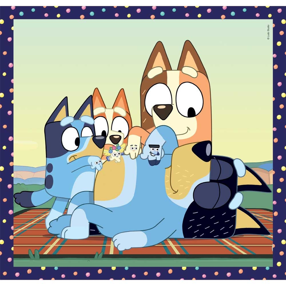 Puzzle 3 x 48 piese Clementoni Bluey 25308 - poza 3