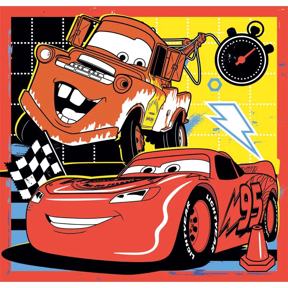Puzzle 3 x 48 piese Clementoni Cars 25309 - poza 2