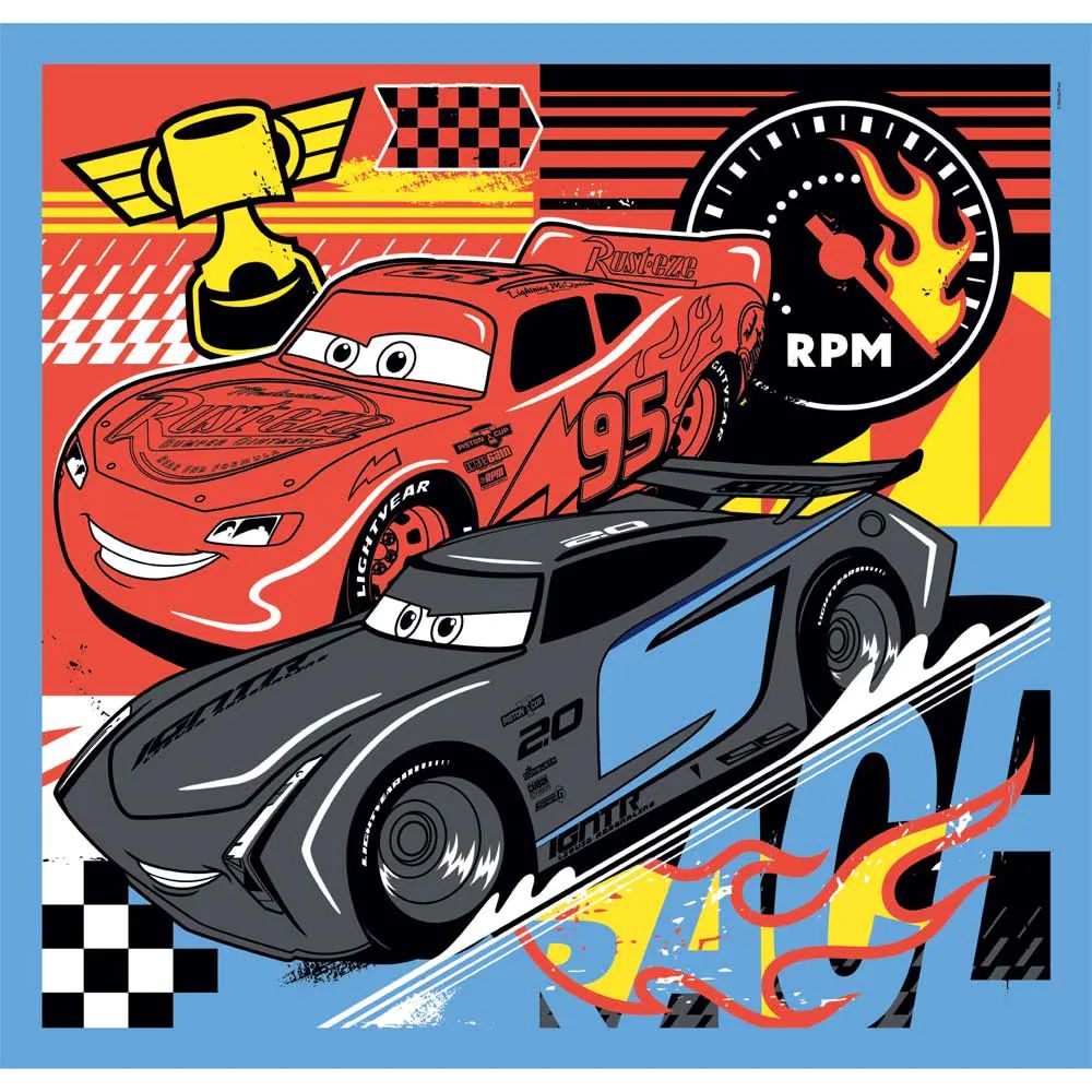 Puzzle 3 x 48 piese Clementoni Cars 25309 - poza 4