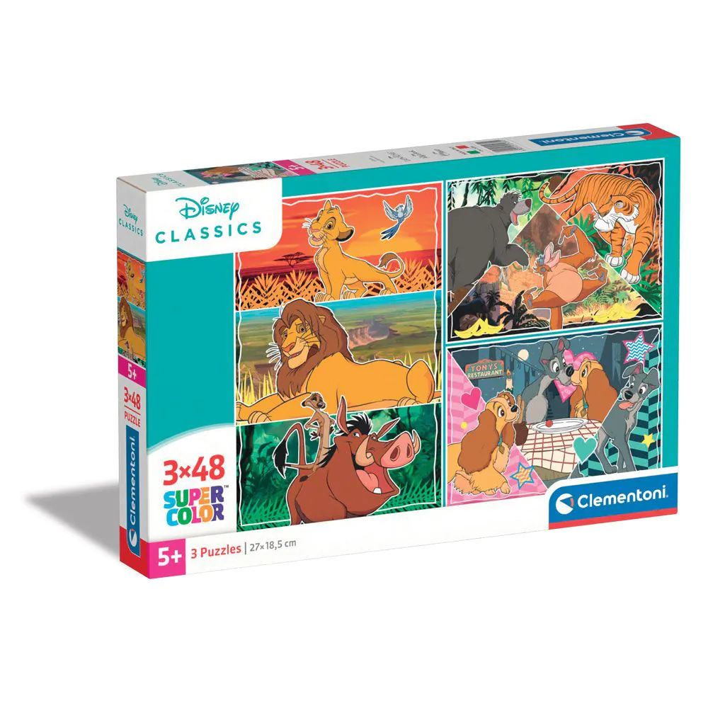 Puzzle 3 x 48 piese Clementoni Disney Classics 25285 - poza 1