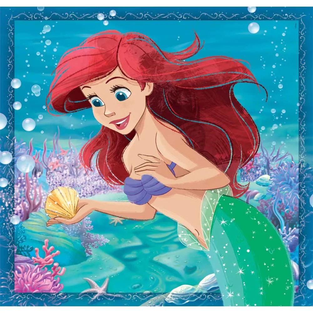 Puzzle 3 x 48 piese Clementoni Disney Princess 25304 - poza 2