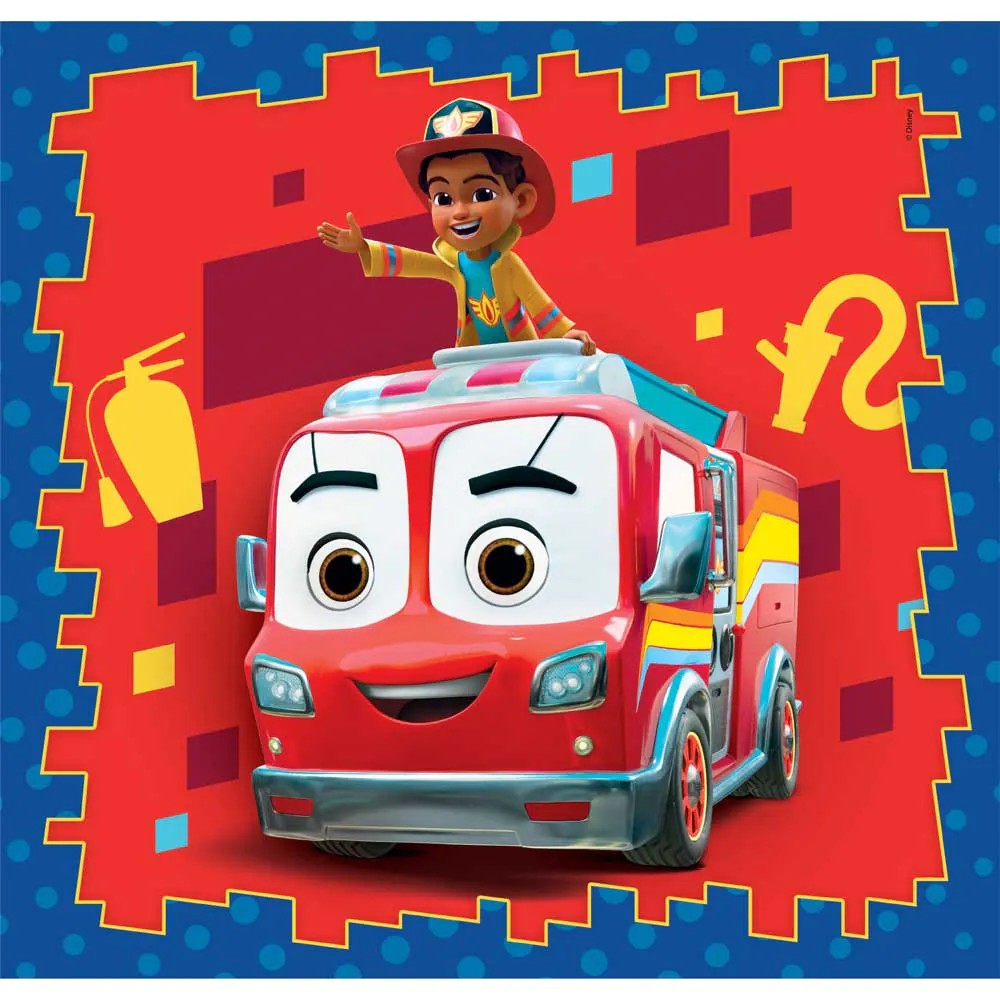Puzzle 3 x 48 piese Clementoni Firebuds 25311 - poza 2