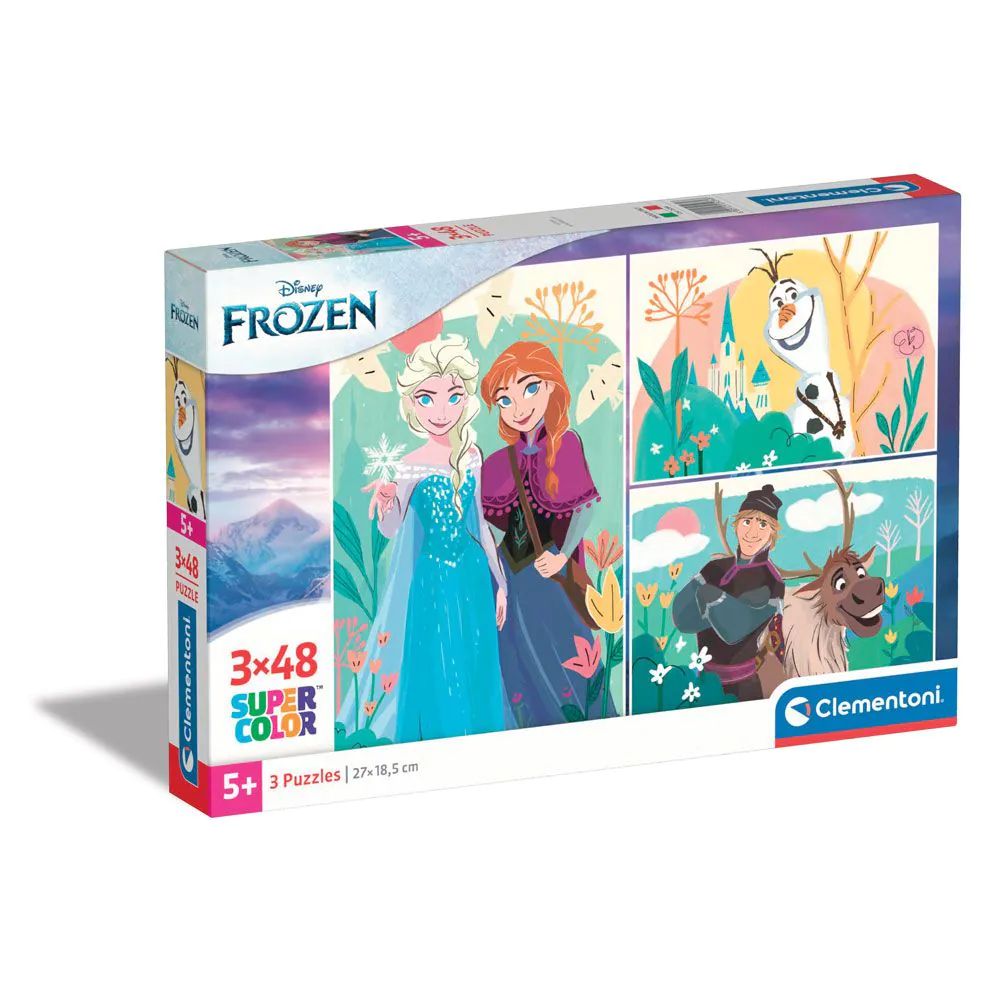 Puzzle 3 x 48 piese Clementoni Frozen 25284 - poza 1