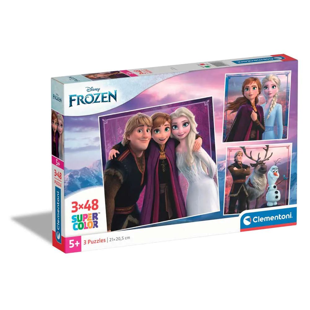 Puzzle 3 x 48 piese Clementoni Frozen 25306 - poza 1