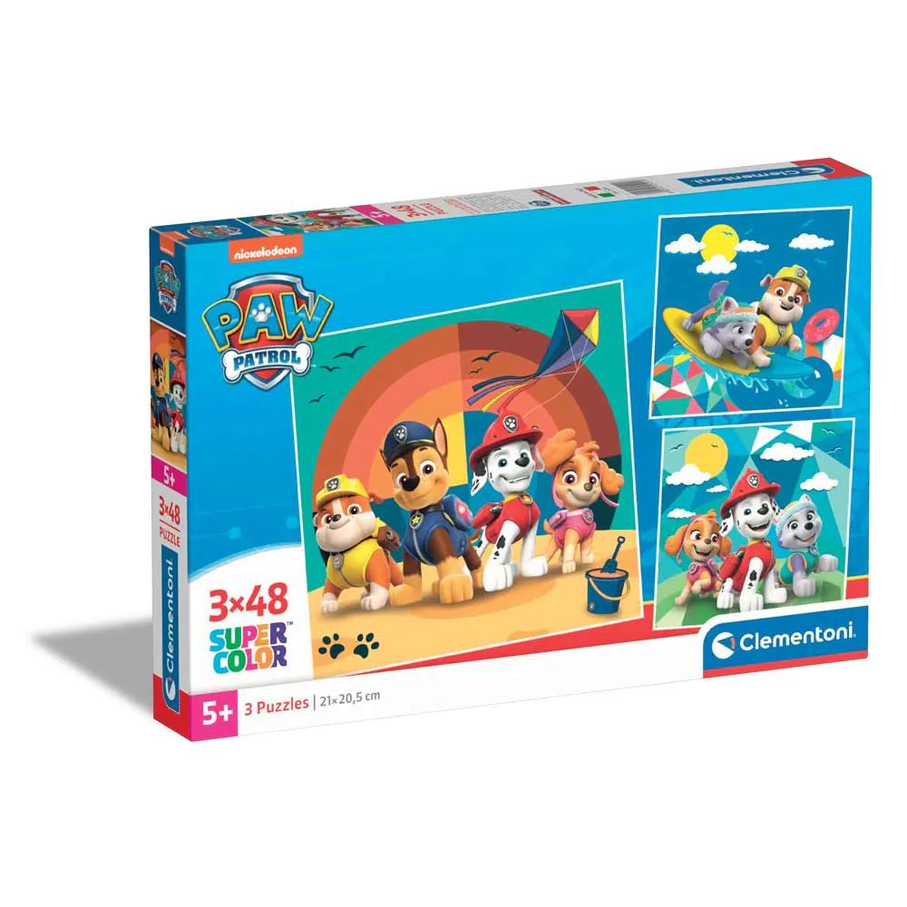 Puzzle 3 x 48 piese Clementoni Paw Patrol 25291 - poza 1