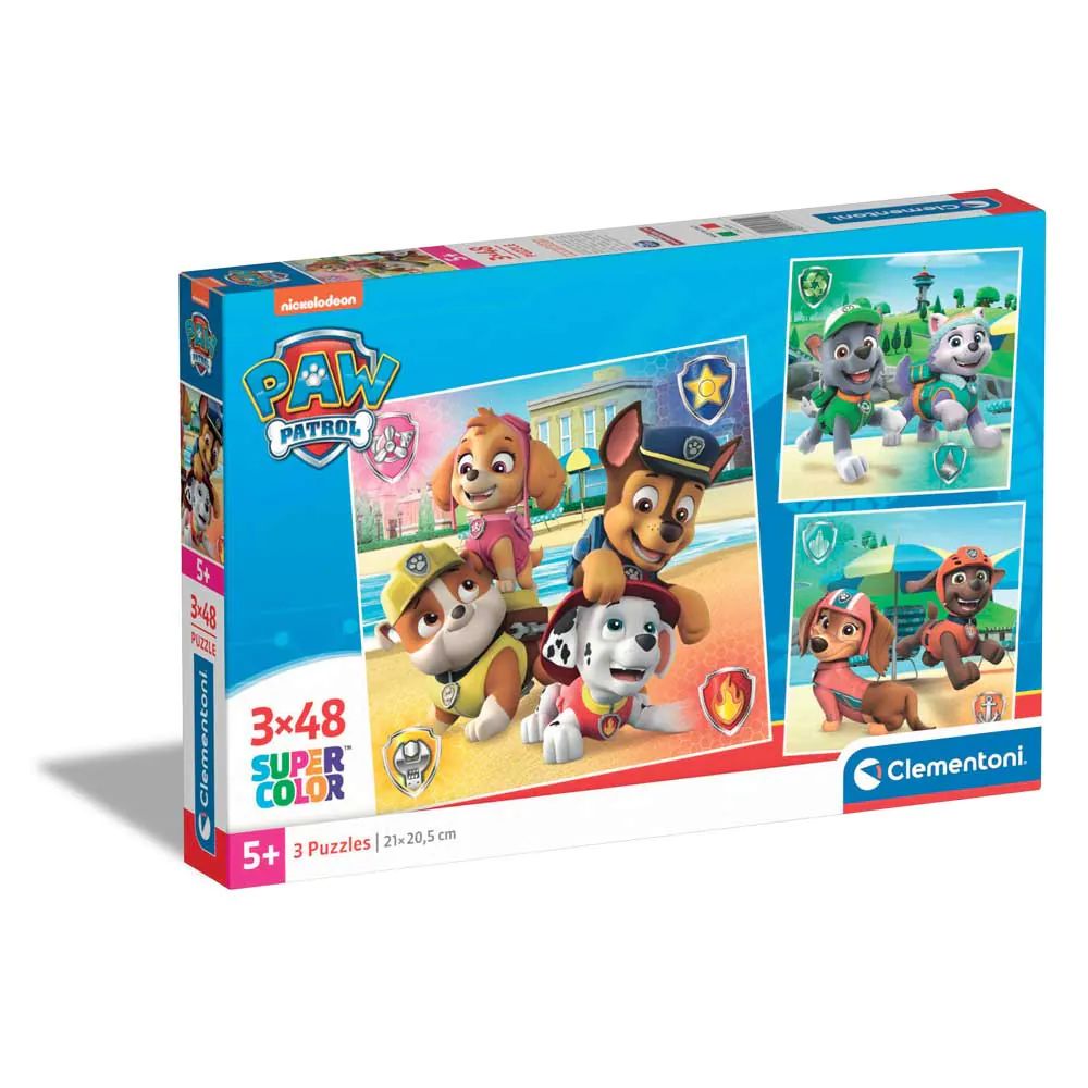 Puzzle 3 x 48 piese Clementoni Paw Patrol 25301 - poza 1