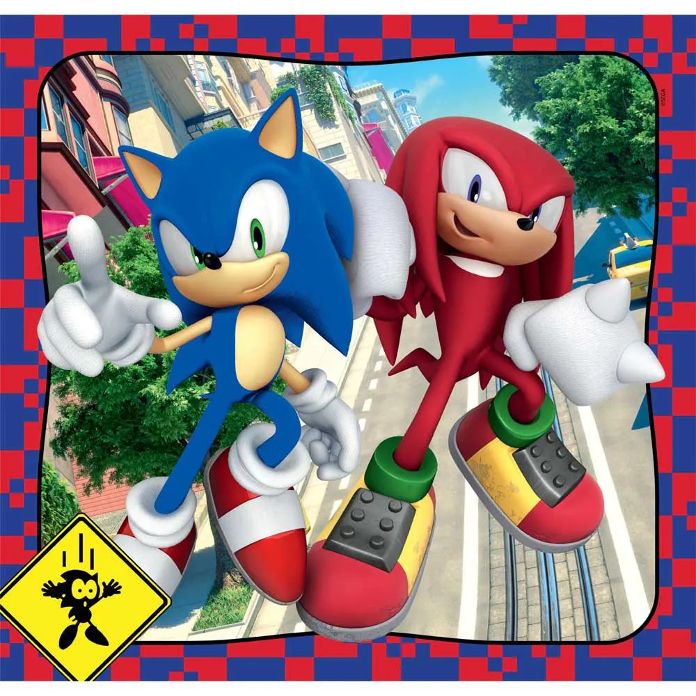 Puzzle 3 x 48 piese Clementoni Sonic 25320 - poza 3