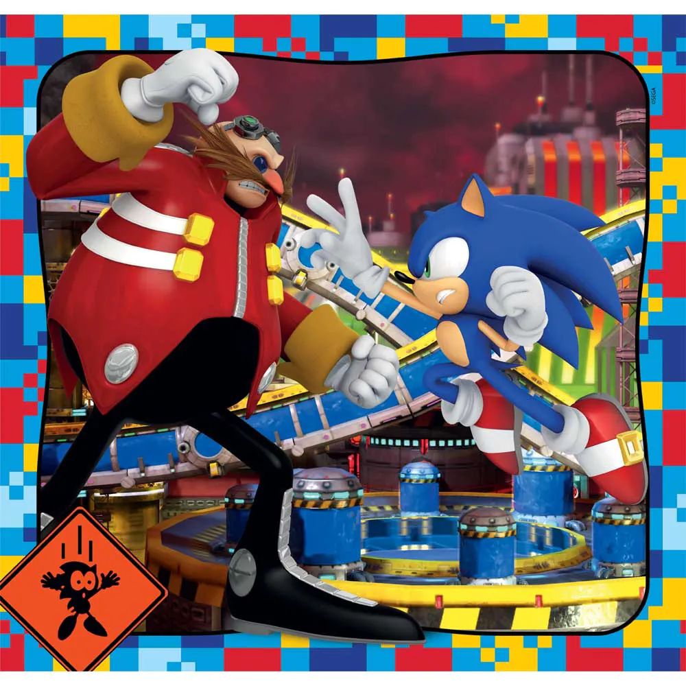 Puzzle 3 x 48 piese Clementoni Sonic 25320 - poza 4