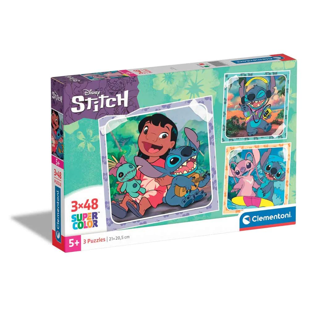Puzzle 3 x 48 piese Clementoni Stitch 25321 - poza 1