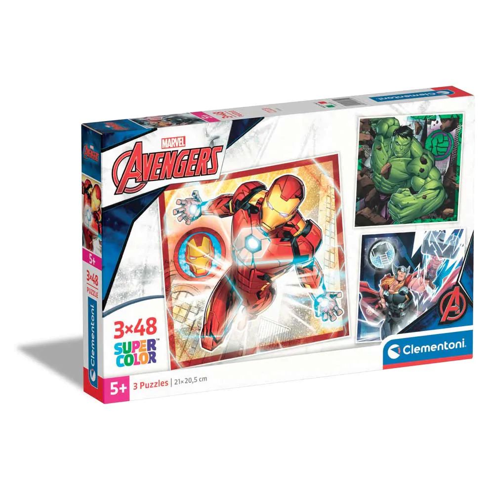 Puzzle 3 x 48 piese Clementoni The Avengers 26315 - poza 1