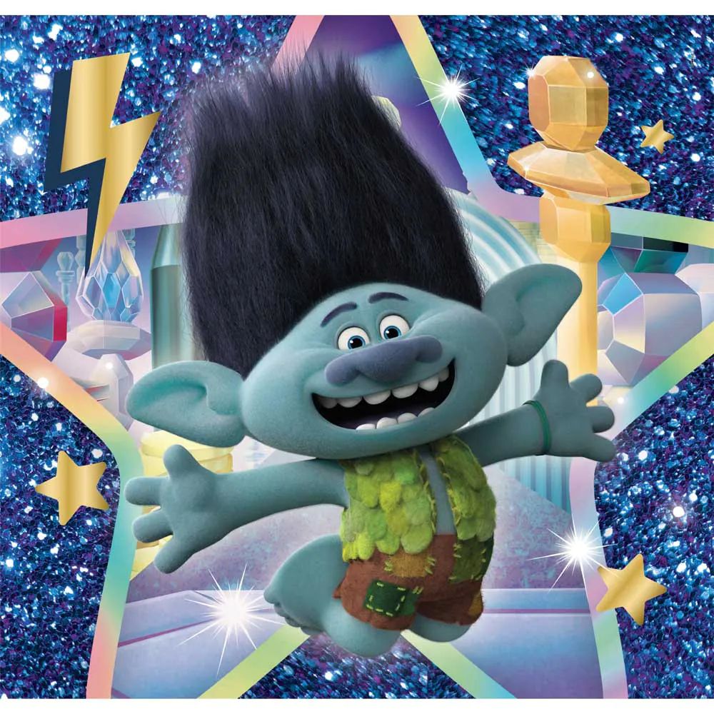 Puzzle 3 x 48 piese Clementoni Trolls 25292 - poza 2