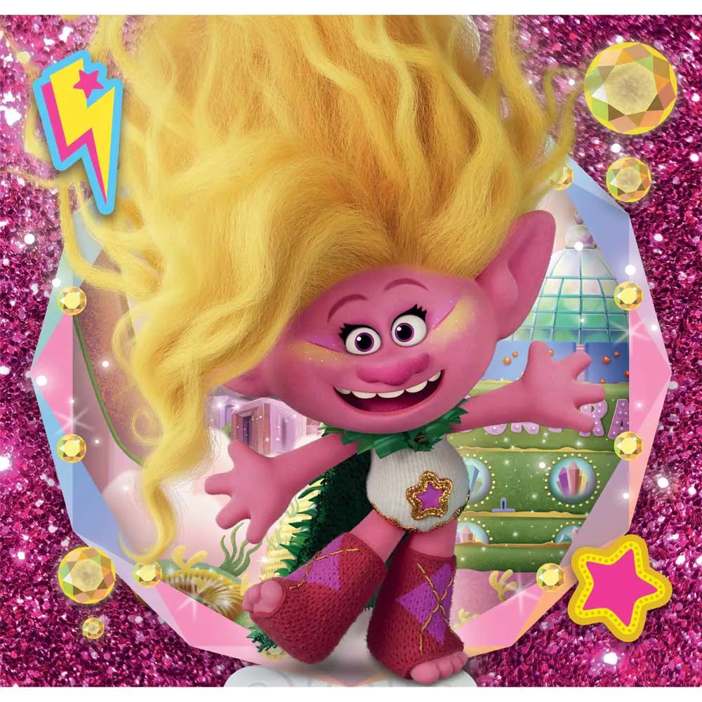 Puzzle 3 x 48 piese Clementoni Trolls 25292 - poza 3