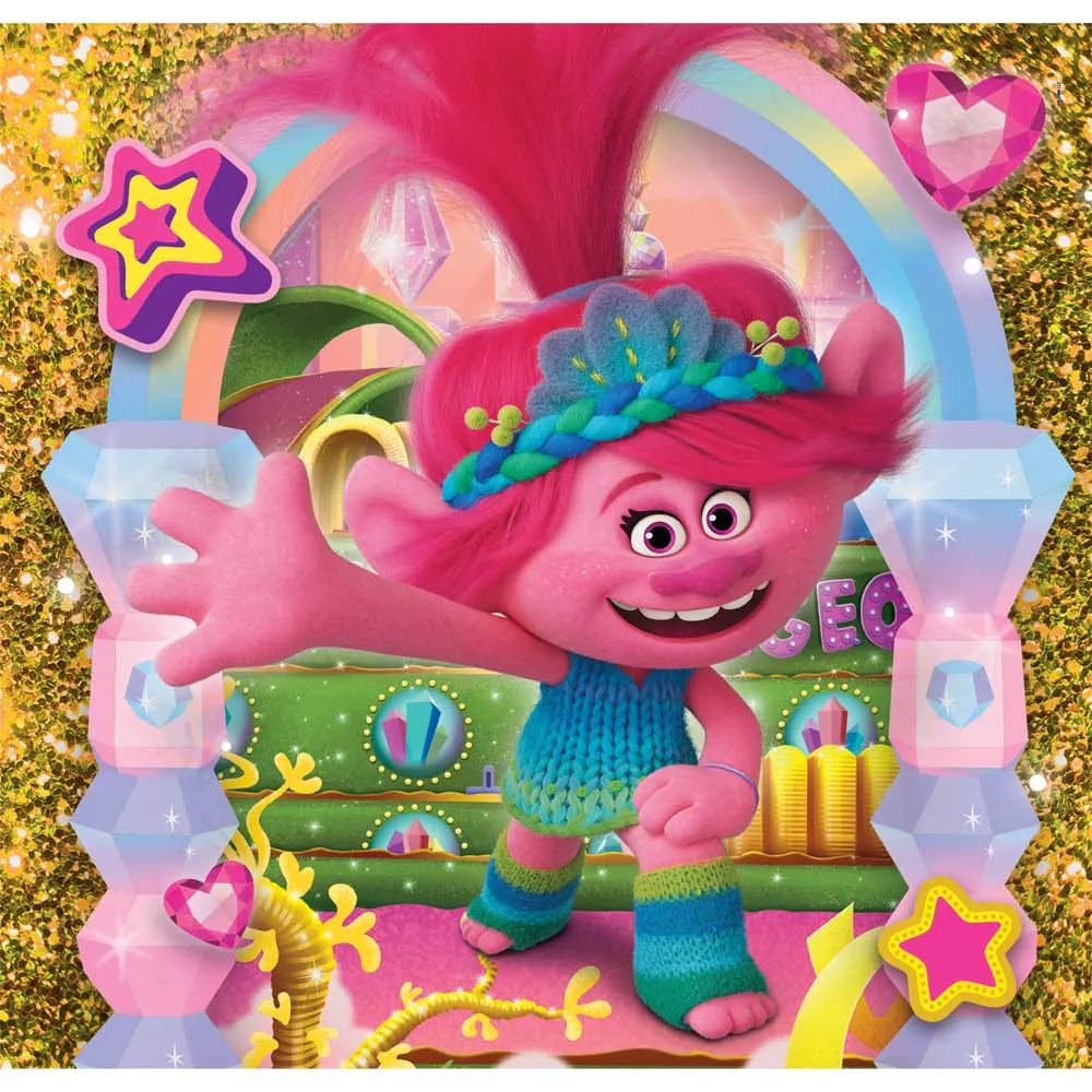 Puzzle 3 x 48 piese Clementoni Trolls 25292 - poza 4