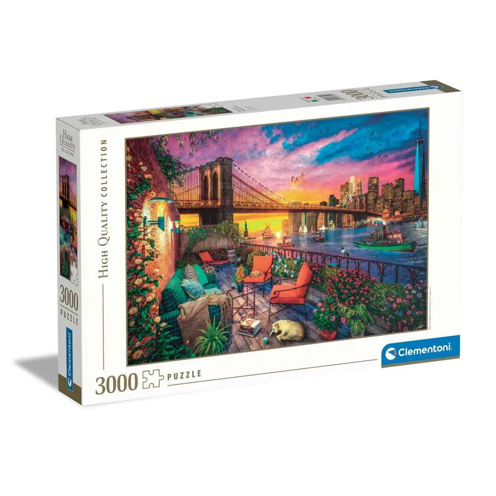 Puzzle 3000 piese Clementoni Manhatan Balcony Sunset 33552 - poza 1