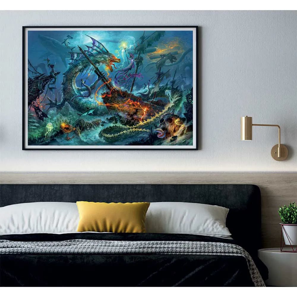 Puzzle 3000 piese Clementoni The Underwater Battle - poza 3