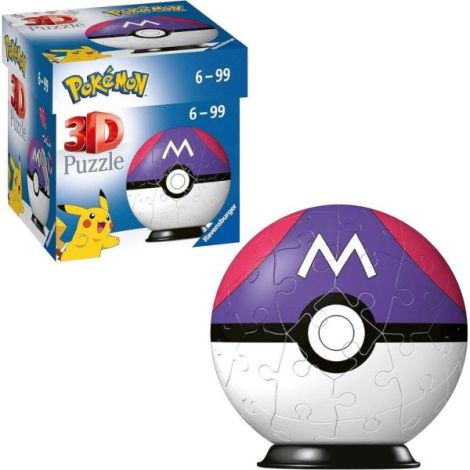 Puzzle 3D bila Pokemon m1 54 piese - poza 4