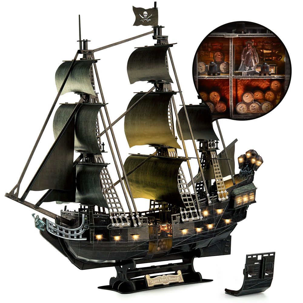 Puzzle 3D cu LED Cubic Fun Razbunarea Reginei Ana 293 piese - poza 1