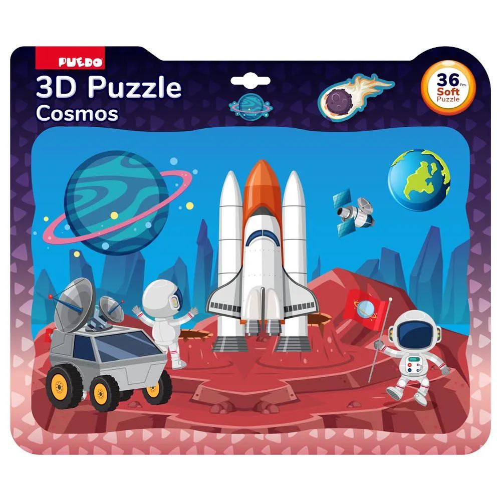 Puzzle 3D cu piese moi Puedo 36 piese Space - poza 1