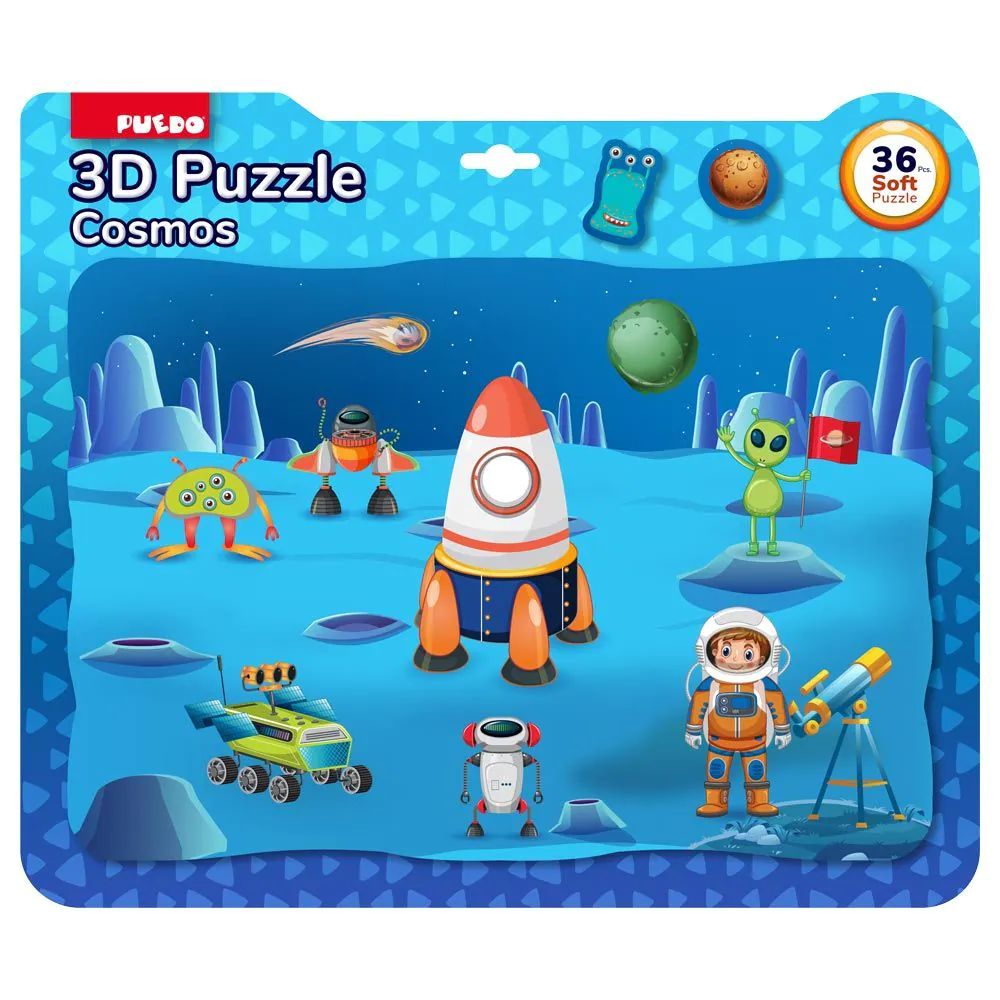 Puzzle 3D cu piese moi Puedo 36 piese Space - poza 3