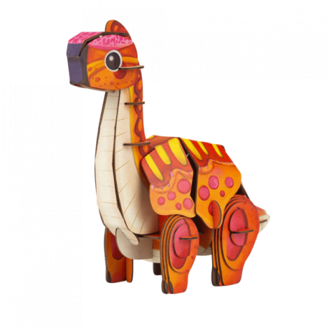 Puzzle 3D cu sunete - Brachiosaurus, Build n Sound - poza 2