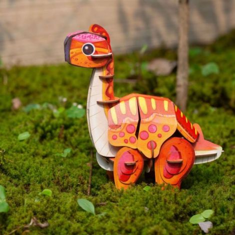 Puzzle 3D cu sunete - Brachiosaurus, Build n Sound - poza 5
