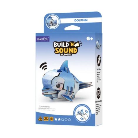 Puzzle 3D cu sunete - Delfin, Build n Sound - poza 1