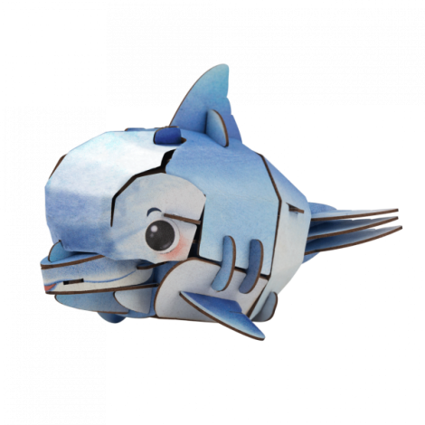 Puzzle 3D cu sunete - Delfin, Build n Sound - poza 2